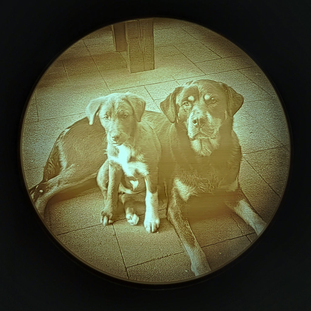 Plafondlamp met eigen foto